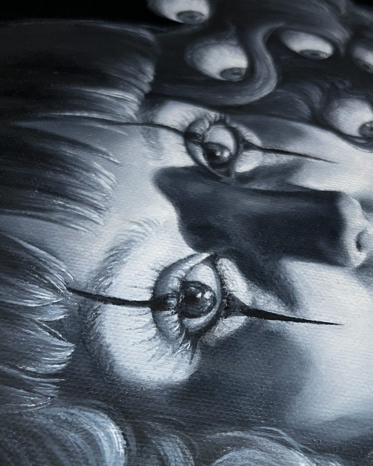 Eyes — painting detail